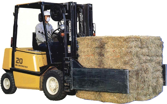 ベールクランプ　フォークリフト　荷物梱包等 ベールクランプ フォークリフト 荷物梱包等